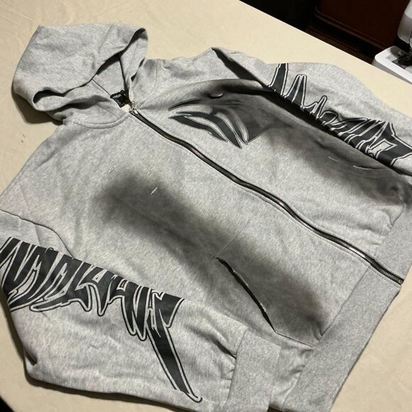 Gray Mixed Emotions blackwash jacket - Picture 3 of 7